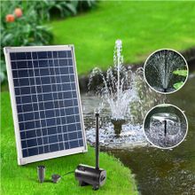 20W Solar Powered Outdoor Fountain Water Pump 