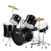 Melodic Full Size 5 Piece Drum Kit for Adult Junior Teen w/ Cymbals Pedal Stool