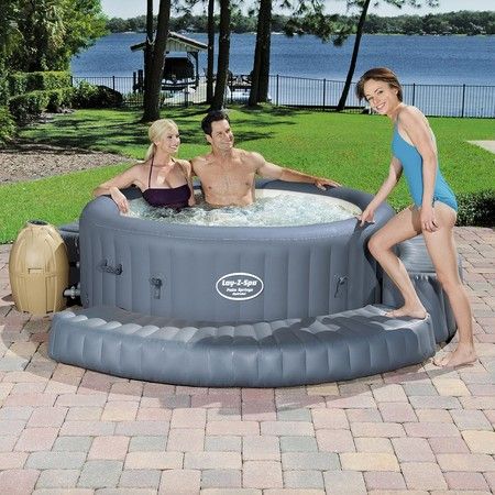 for Above Pool Inflatable Swimming Ground Bestway Round Surround Lay-Z-Spa