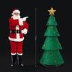 180CM 3D Christmas Tree Light Christmas LED Light Xmas Tree Lights Decorations 