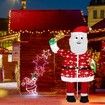 180CM 3D Christmas Santa Claus LED Light Decorations Indoor Outdoor