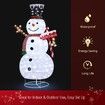 180CM 3D Christmas Snowman Light Christmas LED Light Outdoor Xmas Decorations 