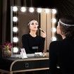 Makeup Mirror Hollywood Vanity Dressing Table 14 LED Mirror Bluetooth Maxkon