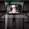 Baby Car Mirror, Safety Car Seat Mirror for Rear Facing Infant with Wide Crystal Clear View, Shatterproof, Fully Assembled, Crash Tested and Certified