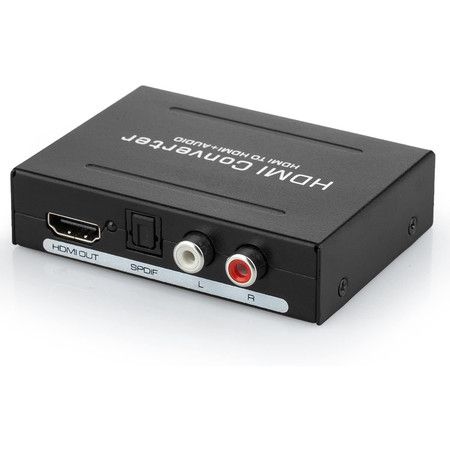 1080P HDMI Audio Extractor HDMI to HDMI + Optical Toslink(SPDIF) + RCA(L/R) Stereo Analog Outputs Video Audio Splitter Converter