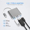 USB C to HDMI Adapter, USB 3.1 Type-C Hub to HDMI 4K+USB 3.0+USB-C Charging Port