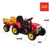 12V Electric Kids Ride On Tractor and Trailer Farm Toy Tractor Set