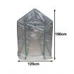 Extra Large Apex Roof Walk-In Garden Greenhouse Shed with Cover - Transparent