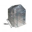 Extra Large Apex Roof Walk-In Garden Greenhouse Shed with Cover - Transparent