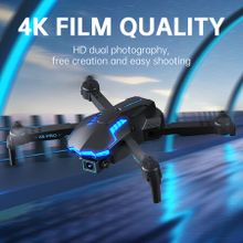 4K Drone With Dual Camera Hd Fpv Wifi Optical Flow Location Folding Quadcopter