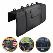 Tailgate Bike Pads, Waterproof Tailgate Truck Protection Pad with Secure Bike Frame Straps 2 Tool Pockets, Load up to 5 Bicycles