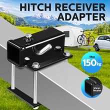 Hitch Receiver Adapter Trailer Universal Mount Reducer Caravan Bike Rack Cargo Carrier Removable Heavy Duty 150kg