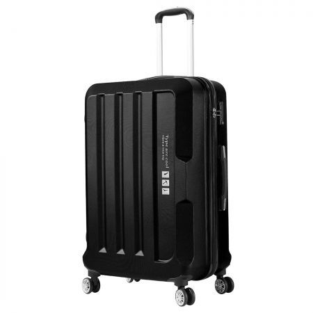 20" Carry On Luggage Hard side Lightweight Travel Cabin Suitcase TSA Lock Black