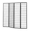 Levede 4 Panel Free Standing Foldable  Room Divider Privacy Screen Black Frame