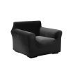 Couch High Stretch Sofa Lounge Cover Protector Recliner Slipcover 1 Seater Black