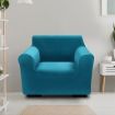 Sofa Cover Couch High Stretch Super Soft Plush Protector Slipcover 1Seater Green