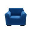 Sofa Cover Couch High Stretch Super Soft Plush Protector Slipcover 1 Seater Navy