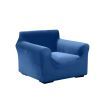 Sofa Cover Couch High Stretch Super Soft Plush Protector Slipcover 1 Seater Navy