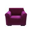 Sofa Cover Couch High Stretch Super Soft Plush Protector Slipcover 1 Seater Wine