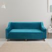 Sofa Cover Couch High Stretch Super Soft Plush Protector Slipcover 3Seater Green