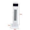 2200W Electric Ceramic Tower Fan Heater Portable Oscillating Remote Whit