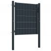 Fence Gate Steel 100x101 cm Anthracite
