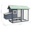 Chicken Cage Grey 170x81x110 cm Solid Pine & Fir Wood