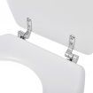 Toilet Seats with Lids 2 pcs MDF White