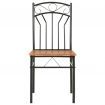 Dining Chairs 6 pcs Brown MDF