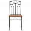 Dining Chairs 4 pcs Brown MDF