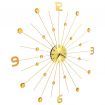 Wall Clock Metal 70 cm Golden