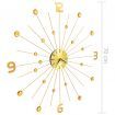 Wall Clock Metal 70 cm Golden