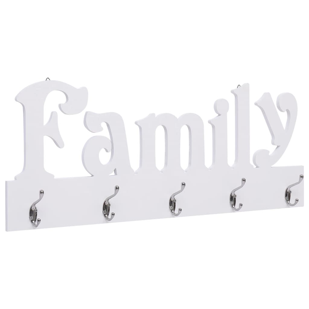 Wall Mounted Coat Rack FAMILY 74x29.5 cm