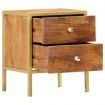 Bedside Cabinet 40x35x50 cm Solid Mango Wood