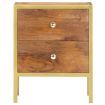 Bedside Cabinet 40x35x50 cm Solid Mango Wood