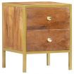 Bedside Cabinet 40x35x50 cm Solid Mango Wood