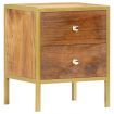 Bedside Cabinet 40x35x50 cm Solid Mango Wood