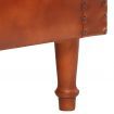 Tub Chair Brown Real Goat Leather