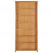 6-Tier Bookcase 90x22.5x200 cm Solid Oak Wood