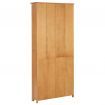 6-Tier Bookcase 90x22.5x200 cm Solid Oak Wood