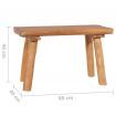 Garden Bench 80 cm Solid Teak Wood