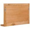 Wall Mirror with Shelf 60x12x40 cm Solid Teak Wood
