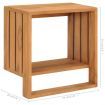 Wall-mounted Towel Rack 35x20x35 cm Solid Teak Wood