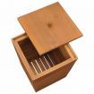 Laundry Basket 30x30x45 cm Solid Teak Wood