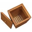 Laundry Basket 30x30x45 cm Solid Teak Wood