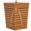 Laundry Basket 30x30x45 cm Solid Teak Wood