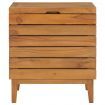 Laundry Basket 40x30x45 cm Solid Teak Wood