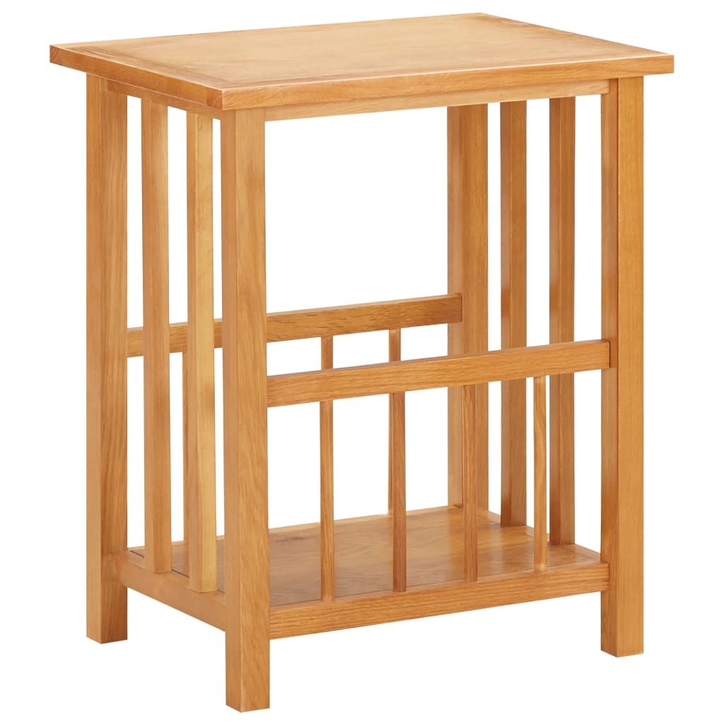 Magazine Table 45x35x55 cm Solid Oak Wood