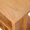 Magazine Table 45x35x55 cm Solid Oak Wood