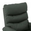 Massage Reclining Chair Grey Faux Leather